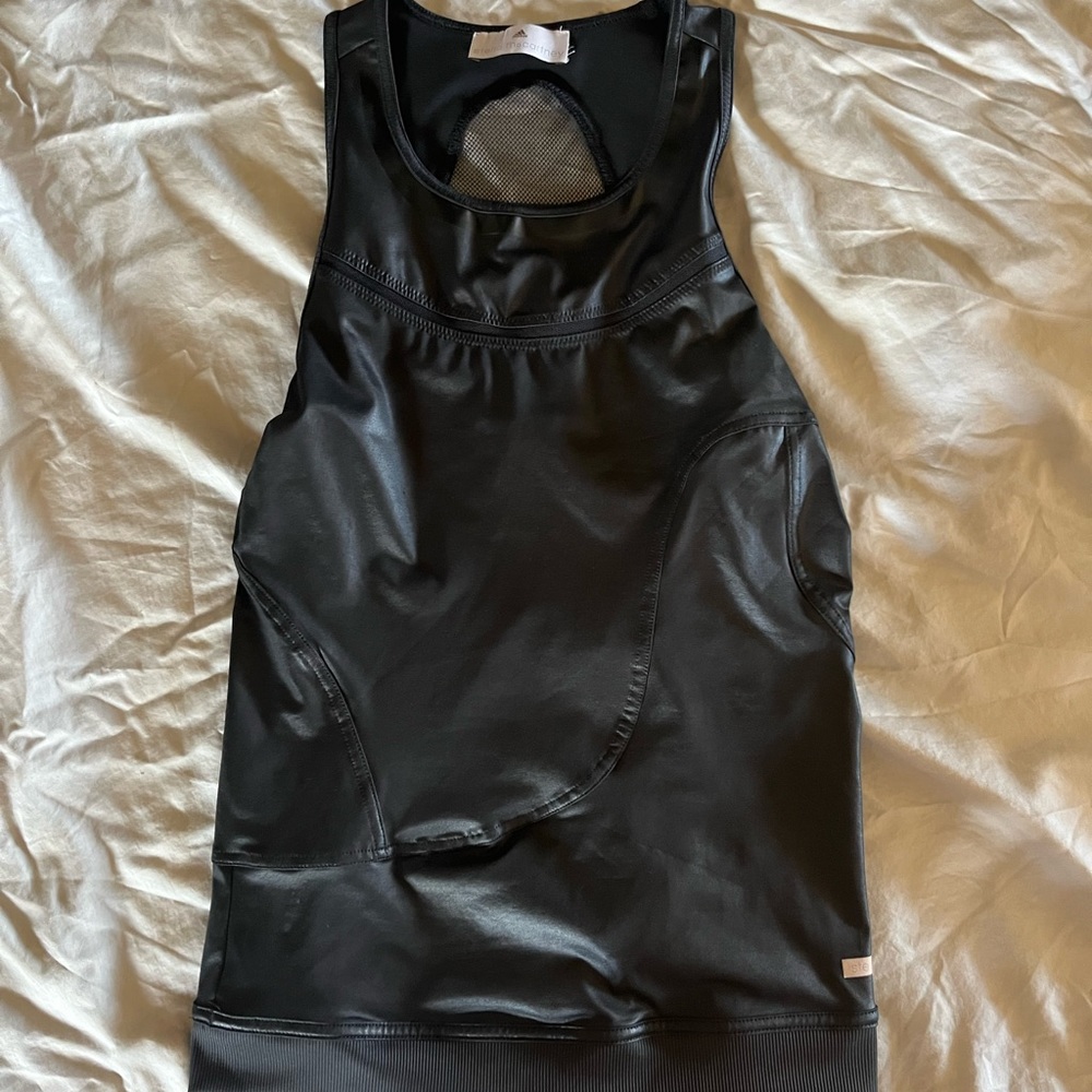Adidas by Stella McCartney Faux Leather Workout Top